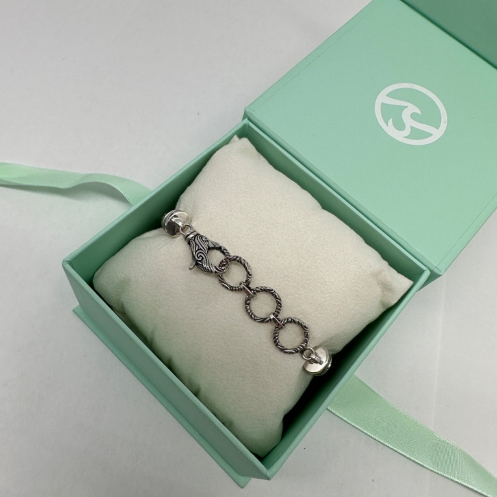 *NEW* Ocean Soul Super Romano Double Logo Sea Glass Bracelet - Picture 4 of 10